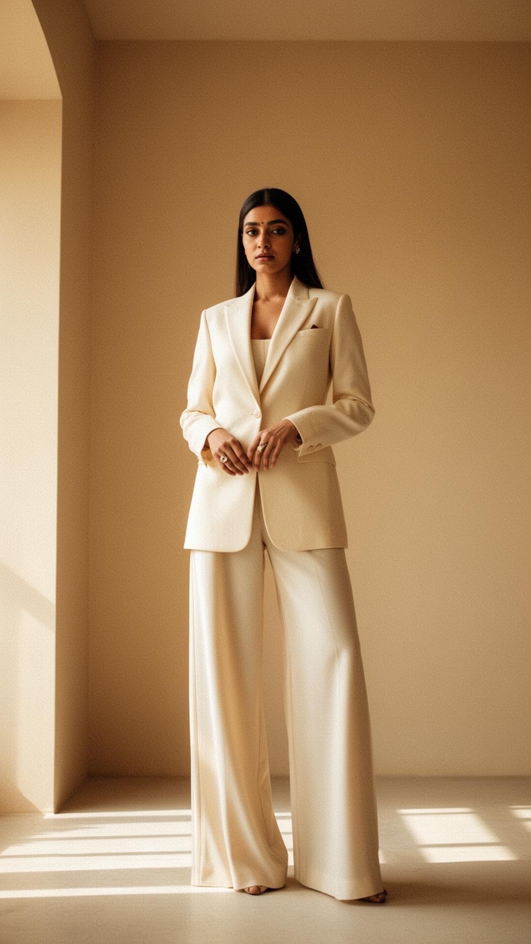 Nikki.K signature ivory tailored suit